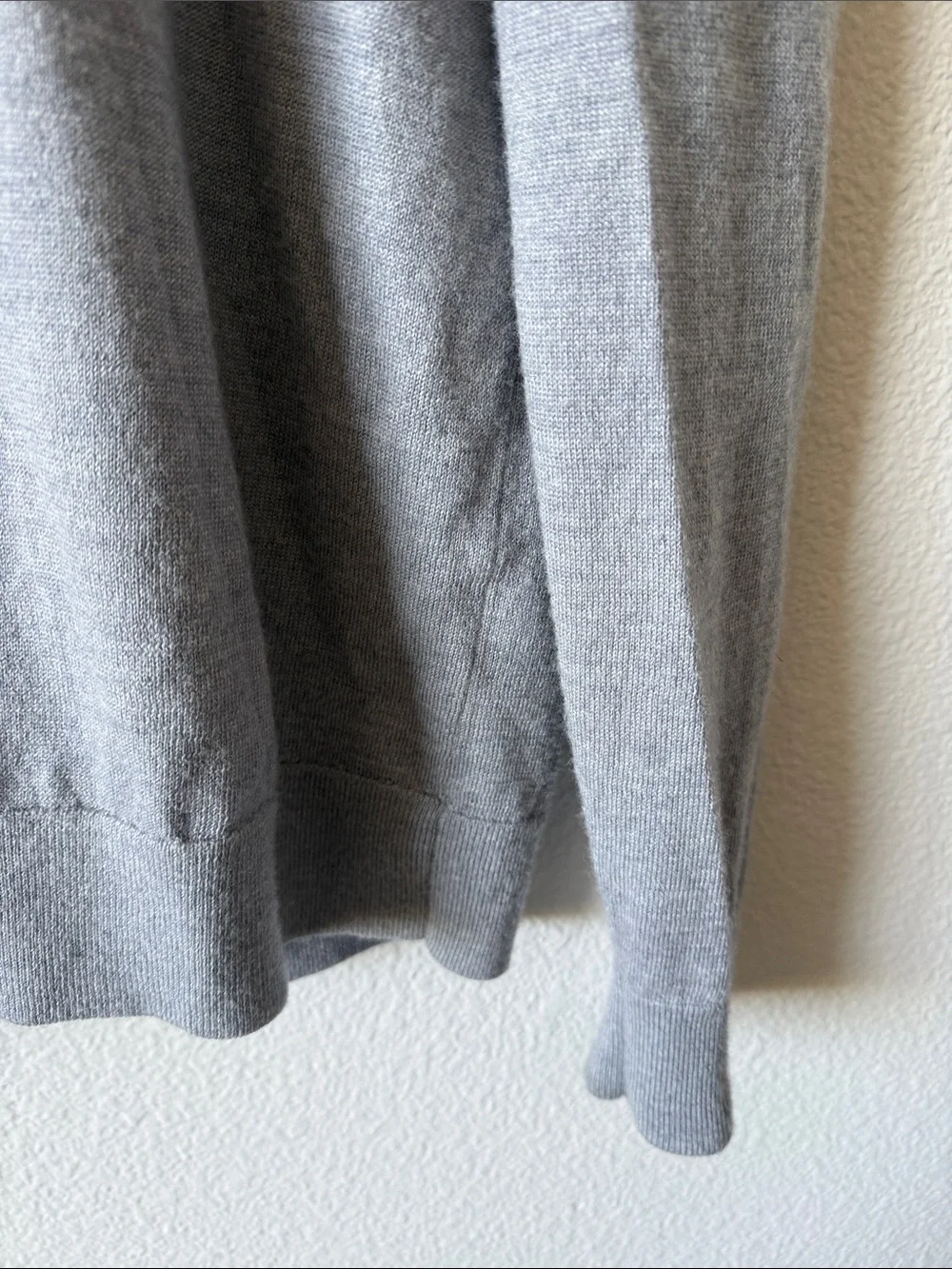Banana Republic Light Gray Merino Wool Crewneck Sweater | Men's L
